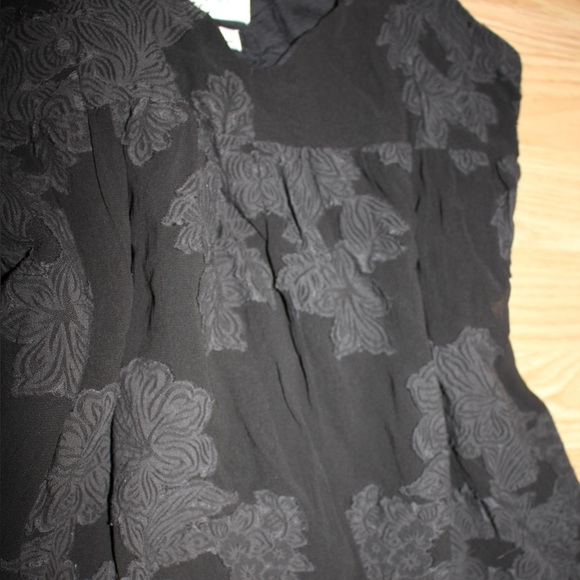 Aritzia Wilfred Black Floral Mini Dress - Picture 2 of 4